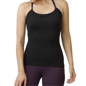 prAna Women's Black Quinn Chakara Bra Tank Top Size Medium